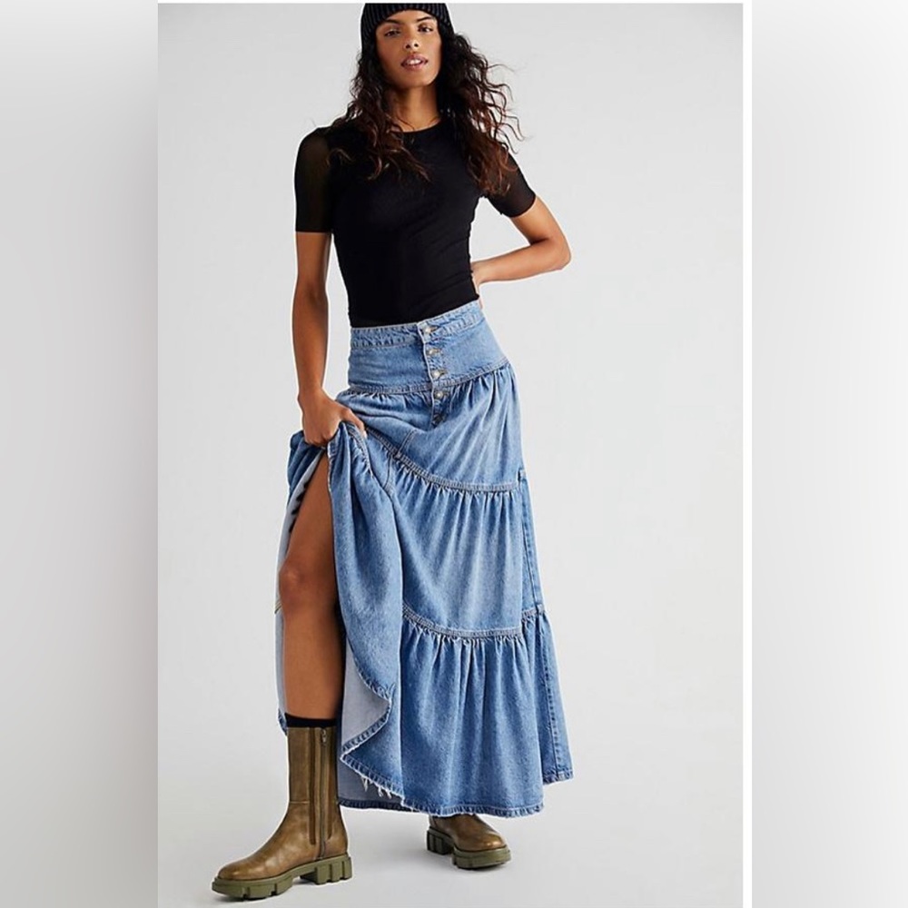 Free People Dreamweaver Maxi Skirt